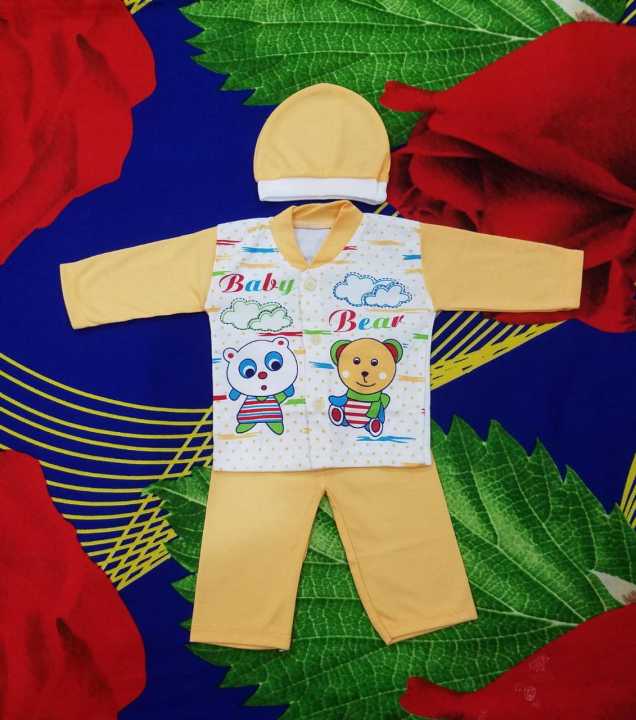 Infant Baby Baba Size, Clothes Shirt, Pajama And Cap For NewBorn