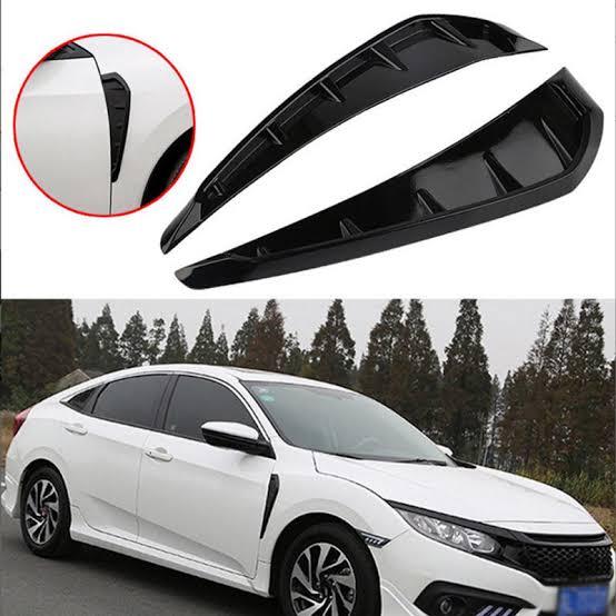 Universal Sports Side Fender Air Flow Fins/Car Auto Side Vent Air Flow Fender/Universal Fender Flares/Universal Car Air Flow Vents
