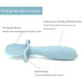Baby & Toddler Spoon   All Natural Wooden Spoon Set w/Soft Curved Food Grade Silicone Head, Self-Feeding Utensils, BPA Free, Toddler & Child Tableware. 