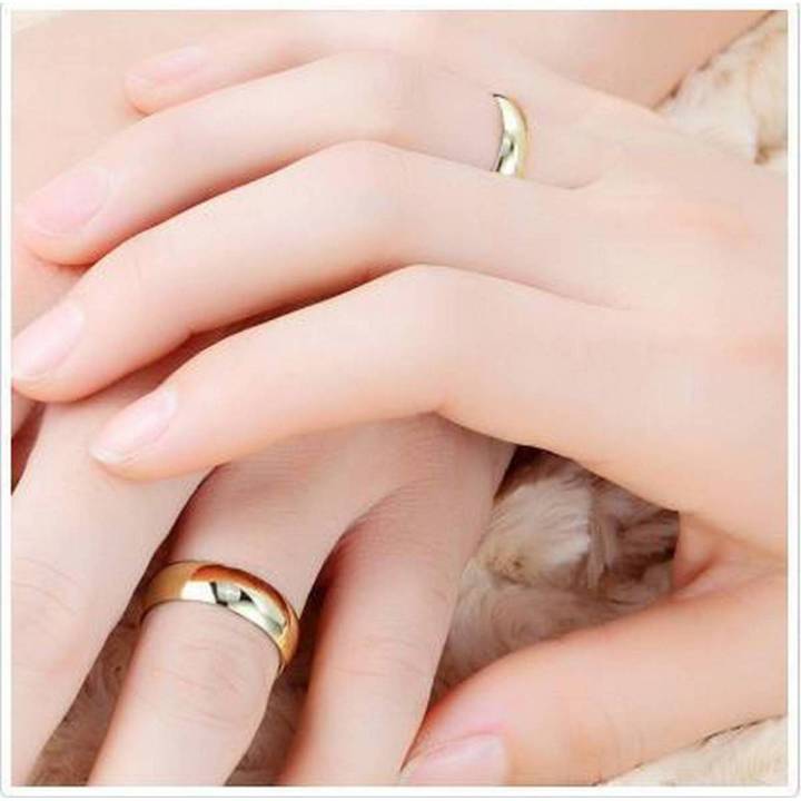 Gold Engagement White Gold Plated Crystal Proposal Couple Rings For New Relationship