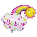 Rainbow Cloud Foil Balloon - 60cm x 70cm - Rainbow Themed Party - Pink - Unisex - Pack Of 1. 