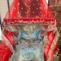 Qabool Hai Red Net Nikkah Dupatta With Groom Name. 