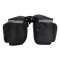 25L Waterproof Mountain Road Bicycle Bike Rack Rear Seat Tail Carrier Trunk Double Pannier Bag. 