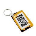 Motivation Keychain for Boys and Girls Get Started Gift Key Ring. 