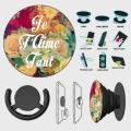 Popsocket Phone Grip With Free Mount Adapter - Candy Flower - PopSocket Black - SKINLEE-514-3-2. 