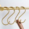 15 Pcs Heavy Duty Metal S Hooks Gold S Shaped Hooks Hanging Hangers Pan Pot Holder Rack Hooks for Kitchenware Spoons Pans Pots Utensils Clothes Bags Towels Plants, Customized by Dhudhi Mart. 