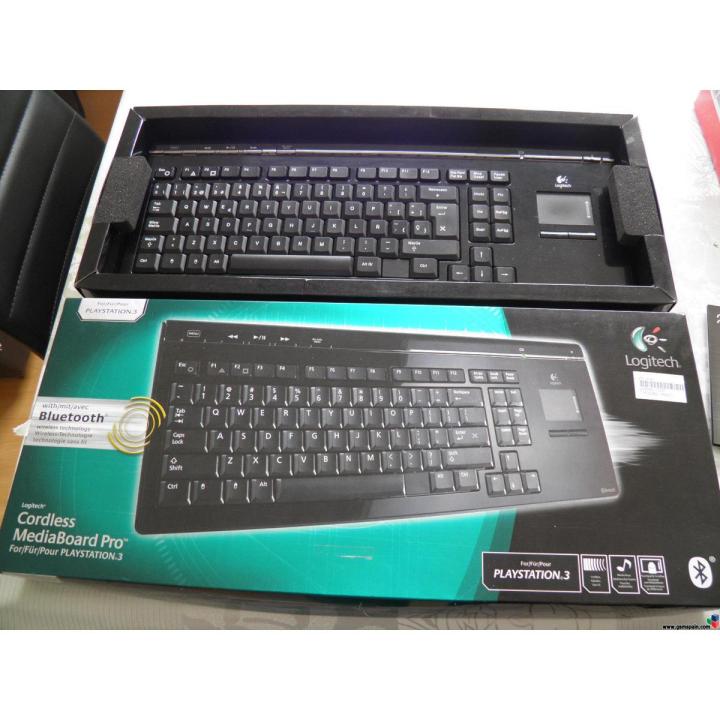 Cordless MediaBoard Pro for Playstation 3 Bluetooth keyboard Refub without BOX