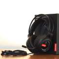 Lenovo | Thinkplus G80-B 🔥 Head-mounted Earphone Gaming Esports Headphone Headset Lenovo G80 Head-mounted Gaming Headphone USB Noise Reduction Headset 7.1 Channel with RGB Lamp Effect think plus G80B Usb Headphone. 