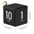 Quorrae Desk Productivity Timer Portable Rotating Pomodoro Timer with Led Display Adjustable Volume Cube Timer for Work Study Kitchen 1-60 Minutes Preset Sensor-controlled Favorite Rollover Timer with Led. 