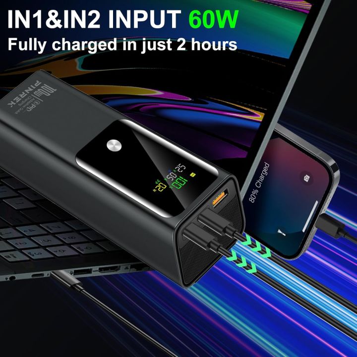 PINREK%20Power%20Bank%2020000mAh,%20PD%20100W%20Fast%20Charging%20Power%20Bank%20Portable%20with%202%20USB-C%20and%201%20USB-A%20Port,%20Battery%20Pack%20Compatible%20for%20M0acbook%20Laptop,%20Galaxy%20S25/S24/S23%20Series,%20I%20phone%2016/15/14/13%20Series%20-%20Image%207
