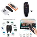 Voice Remote Air Mouse, 2.4G Wireless Infrared Remote Control 6 Axis Gyroscope and IR Learning, Air Fly Mouse with Voice Input for Android TV Box/Smart TV/HTPC/Projector. 