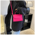 New Pink Bags Female Korean Fashion Ladies Shoulder Bag Trend Handbags Retro Designer Luxury Totes Solid Color Handbag For Girls. 