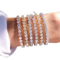 Luxury Cubic Zirconia Tennis Bracelets Chain Crystal Wedding Bracelet for Women Men Bracelet Jewelry. 