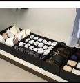 Drawer Organizer Set of 4 Sturdy white Drawer Organizer to sort Your bedroom, Wardrobe and Drawer - Tidy Up Your Space with our Collapsible Clothes Organizer for Shirts, Ties, Socks, Bras, Underwear. 