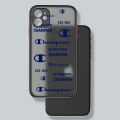 【Healer DingD】 Trend Brand C-Champion Logo Phone Case For iPhone 15 14 13 12 11 Pro Max mini XS Max XR X 8 7 6 Plus Frosted Translucent Cover. 
