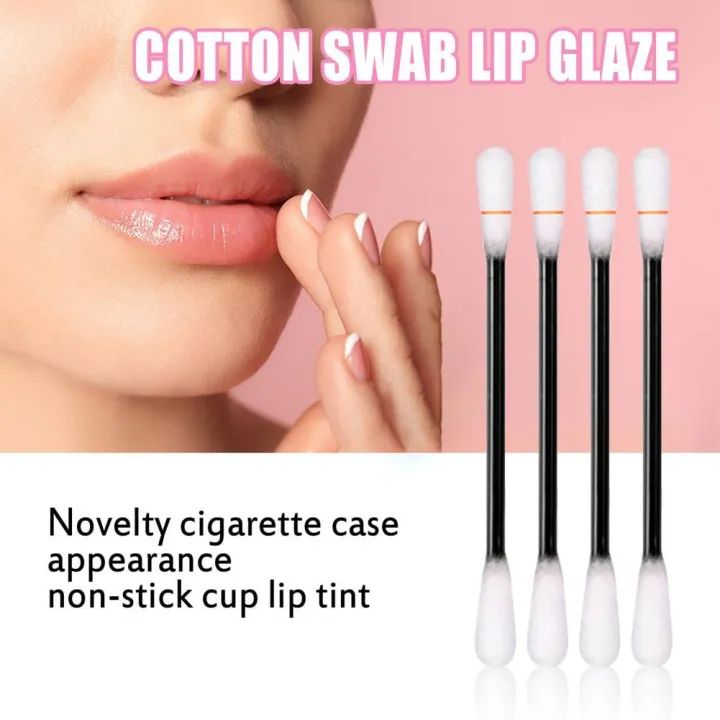 20Pcs%20Cotton%20Swab%20Lip%20Tint/Dye%20Long%20Lasting%20Charming%20Cigarette%20Cotton%20Buds%20Lipstick%20Fadeless%20Waterproof%20Cosmetics%20For%20Women%20-%20Image%204