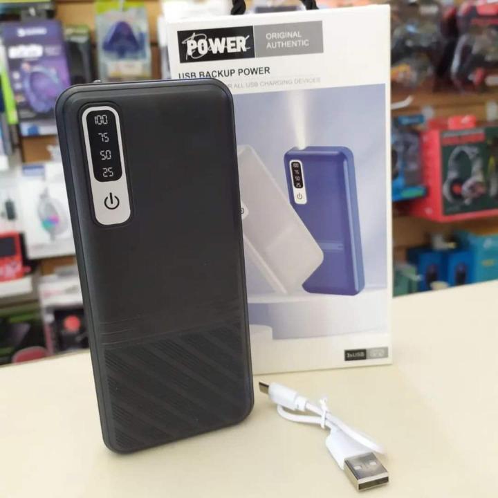 Slim 8000Mah Power Bank Universal Power bank 3 Usb Ports Led Display for all mobiles