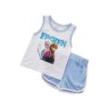 Snow Queen Anna Elsa Cartoon Tshirt And Shorts - Keep Your Kids Stylish With Cartoon T-Shirt And Shorts. 
