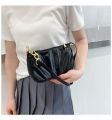 Fashion Soft PU Leather Cloud Bag One-shoulder Handbag Women's Crossbody Bags Armpit Cloud Fold Bag 1Pcs. 