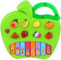 Apple Piano toy for Kids | learning Piano with music and fruits. 