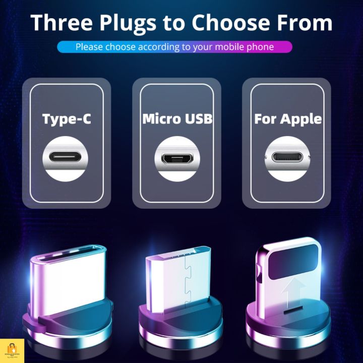 Magnetic%20Cable%203%20in%201%20Fast%20Charging%20Cable-Micro%20USB%20Charger-Iphone%20Charger%20-%20Type%20C%20Charger%20-%20Type%20C%20Connectore%20%20Pins%20Fast%20Charger%20For%20All%20Mobiles%20-%20Magnetic%20Charging%20Cable%20Micro%20USB%20Type%20C%20&%20iOS%20-%203A%20Fast%20Charging-360%20Degree%20LED%20Indication-multi%20colours%20-%20Image%202