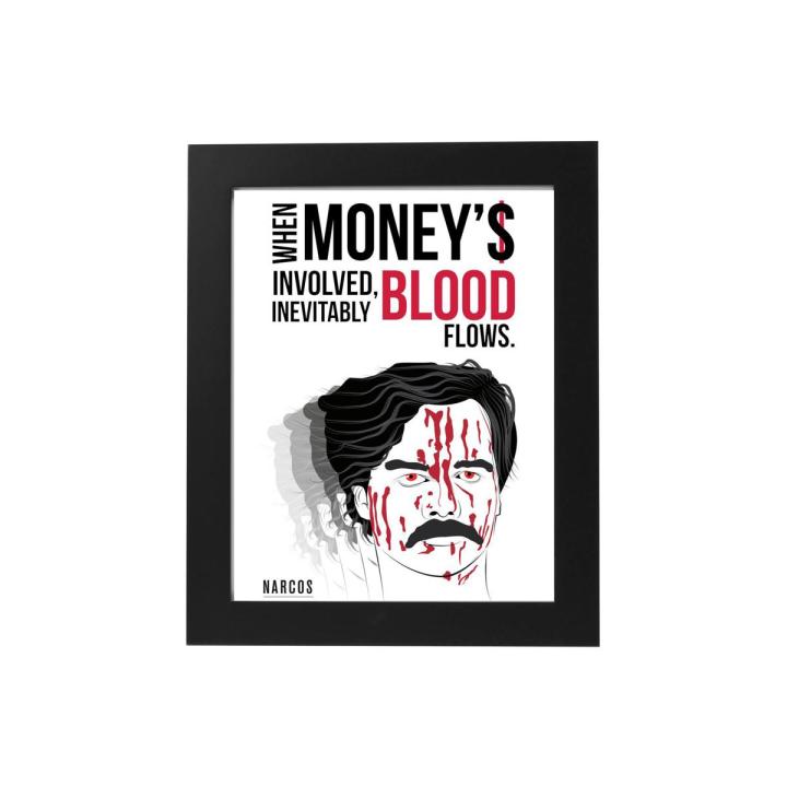 Pablo Escobar Narcos Mexico TV Show Posters Vinyl Paper Quotes Vintage Posters Home Room Art Painting Wall Poster