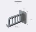 Seamless Plastic Hanger Hooks Wall-mounted Clothes Storage Rack Wall Multifunctional Folding Sticky Hook. 