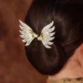 Shiny Rhinestone Wings Updo Scrunchies - Curler Hair Tools - Hair Accessories - Ponytail High Headwear - Elegant - Chinese Style - Twister Crystal Wings Ropes Bands. 