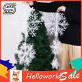 HelloWorld Christmas Snowflake Glitter Xmas Party Decoration Snow Flake Pendant. 