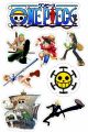 One Piece A5 uncut Anime Stickers, Luffy  Straw Hat Pirates Monkey D. Luffy,  Zoro ,Nami | Naruto. 
