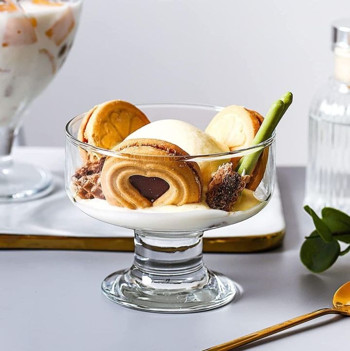 Crystal%20Glass%20Ice%20Cream%20Cups%20Set%20of%206-%20Premium%20European%20Ice%20Cream%20Bowls%20for%20Home%20-%20Multi-%20uses%20Serving%20Bowl%20for%20Chocolate%20falooda%20Sweet%20friuts%20Salad%20Dessert%20Cup%20-%20Image%203