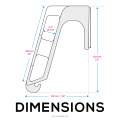 UNIVERSAL WALL MOUNTED IPAD AND ANDROID TABLET STAND  HANGER HOLDER - (By BrainWavz) -- iPad & Tablet Holder / Hanger /Stand. 