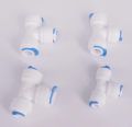 Fit for 1/4 3/8 OD Tube T Type 3 Ways Equal Reducer Quick Connector Fitting Aquarium Reverse Osmosis RO Water dispenser System. 