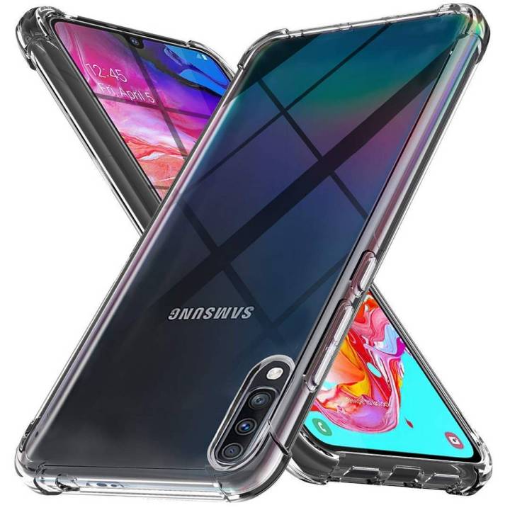 Samsung A70 Back Cover Transparent Soft Silicone Crystal Clear Case TPU For Samsung A70