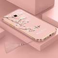 Casing For Samsung J7 Prime J2 Prime Samsung J5 prime Luxury Beautiful mapies with flower Camera Protection Phone Case Plating Edges Silicone Soft Cover With Free Lanyard. 