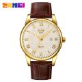 SKMEI Fashion Men Women Quartz Leather Casual Business Waterproof Watch Men Women 9058 (One Watch). 