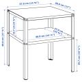 IKEA Side Table Metal Body Small Size. 