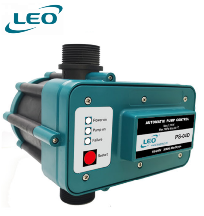 LEO PS-04D , ELECTROMAGNETIC PRESSURE SWITCH FOR AUTOMATIC PUMP CONTROL IN DOMESTIC WATER UNIT WITH NON RETURN VALVE INCLUDING CABLE , EURPEON STANDARD