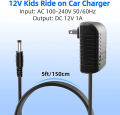 Charger for Razor Power Core E90 E95 90 95 PC E90 Glow,DC 12V Replacement Adapter for E-Punk, XLR8R, Machine, Kids Ride On Toys. 