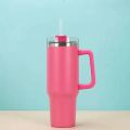 Coffee cup girls Stainless Steel Tumbler Cup with Lid Straw 40oz Double Wall Vacuum Flask Insulated Cup Drinking Thermoses 1200 ml Coffee cup. 