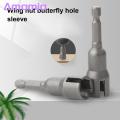 Shutter Tool Efficient Wing Nut Driver Set for Quick Installation Hex Shank Slot Wrench Tools for Easy Assembly Perfect for Shutter Drill Bit. 