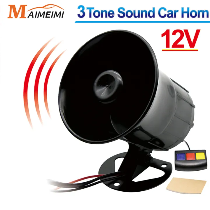 Horn - Horn For Bike - Horn For Car - Horn For 70cc Loud - Siren - Siren Horn Police For Car - Siren For Bike - Siren Head - Siren Horn - Horn For Bike 125 - 3 Sounds OF Horn - 3 Buttons For 3 Different Sounds