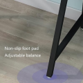 Computer desk table simple modern K-shape portable folding computer laptop study table Gaming Table office desk home furniture with storage bookshelf laptop writing table workstation with metal frame waterproof laminated 4X2.5X2ft. 