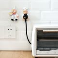 Wall Storage Organization Hook Power Plug Socket Holder Punching Adhensive Household Storage Rack Hook Cook Holder. 