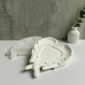 Mold DIY  Epoxy Resin Drop Mold Storage Dish Plaster Mold Angel Wing Mirror Tray Resin Silicone. 