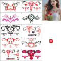 Long-lasting Tattoo Sticker Non-Toxic Realistic Removable Chest Tattoo Stickers 10Pcs/Set Non-permanent Abdomen Temporary. 