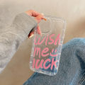 Wish Me Luck Case For Iphone 11 Covers Iphone 13 15 Pro Max 12 14 XR 7 8 Plus X Xs SE 14promax Transparent Silicon Fundas Bumper. 