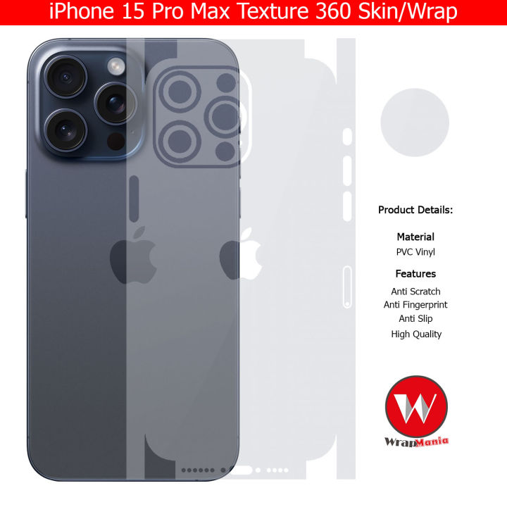 iPhone%2015%20Pro%20Max%20Skin/Wrap%20360%20Protection%20Sheet/%20Carbon%20fiber/%20Matte/%20Transparent/%20Lamination%20Back%20And%20Sides%20Included%20Camera%20Skin%20-%20Image%209