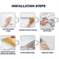 3D Foam Brick Wall Tiles, Self-Adhesive Rubber Mosaic Stickers, Waterproof, Moisture-Proof, Anti-Collision, for Home Decor, Living Room, Bathroom, Kitchen Size 70x77Cm. 