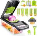 Vegetable cutter - Slicer cutter - Fruit cutter - Slicer - Chopper - Multifunctional cutter - 16 in 1 cutter - Dicer - Manual cutter - Onion chopper - Vegetable chopper slicer - 16 in 1 slicer cutter - peeler - Best tool for fruits/Vegetables. 